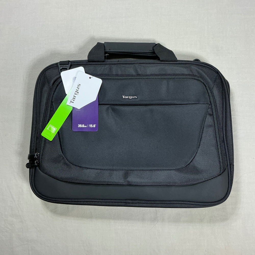 Targus 15.6 Laptop Briefcase Messenger Bag Black TBT053 Business Travel NEW
